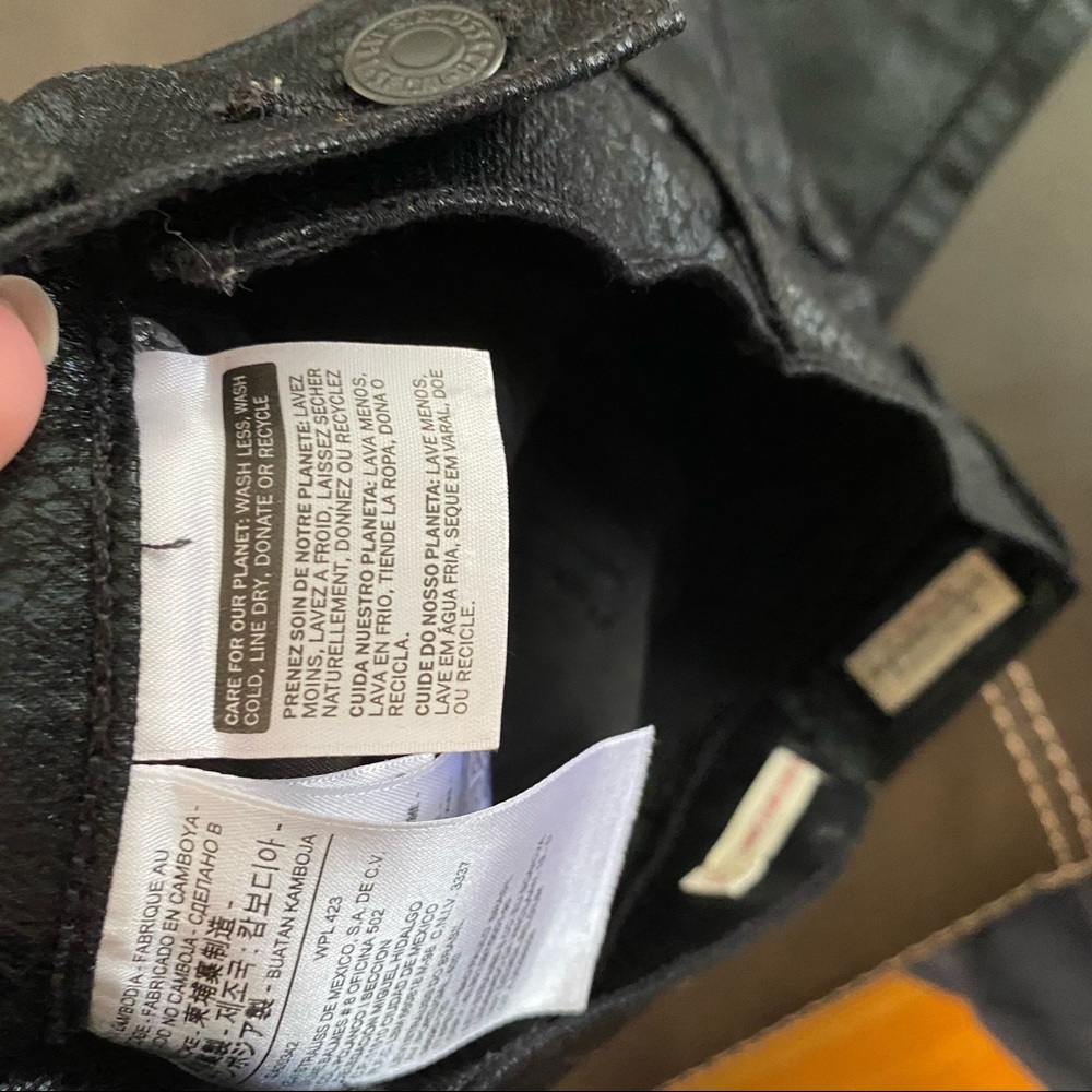 Levis Snakeskin Black Mile High Super Skinny Jeans - Picture 12 of 12